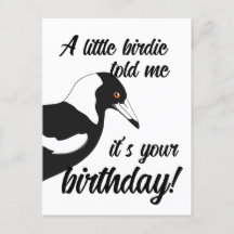 Pajarito me dijo que es tu postal de cumpleaños