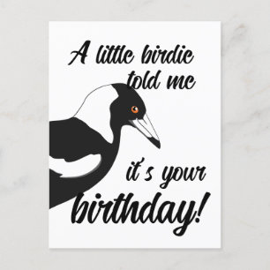 Pajarito me dijo que es tu postal de cumpleaños