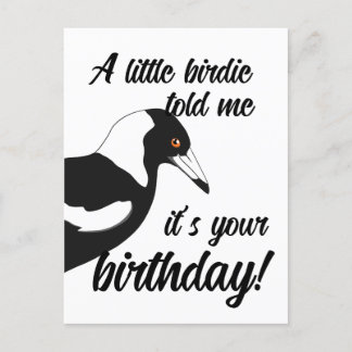 Pajarito me dijo que es tu postal de cumpleaños