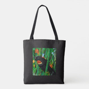 Pajarito Rojo Por Toda La Bolsa De Tote