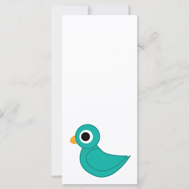 Pájaro azul lindo (Anverso)