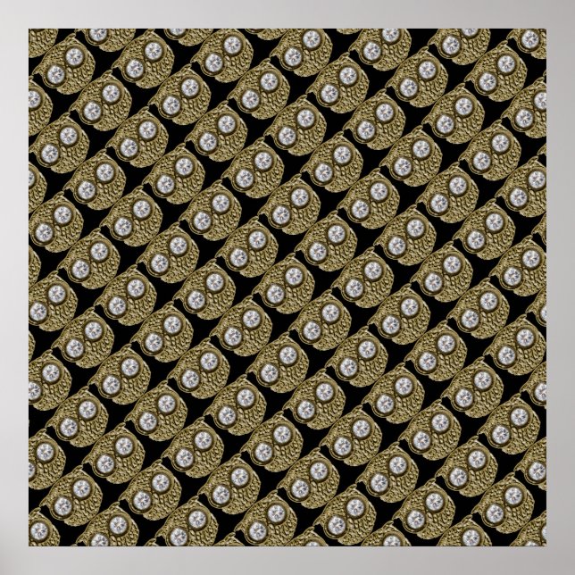 pájaro búho con decoración de pared (Frente)