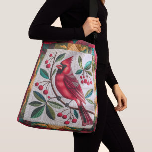 Pájaro Cardenal, Bolsas de Tote - Vibrante Cardi R