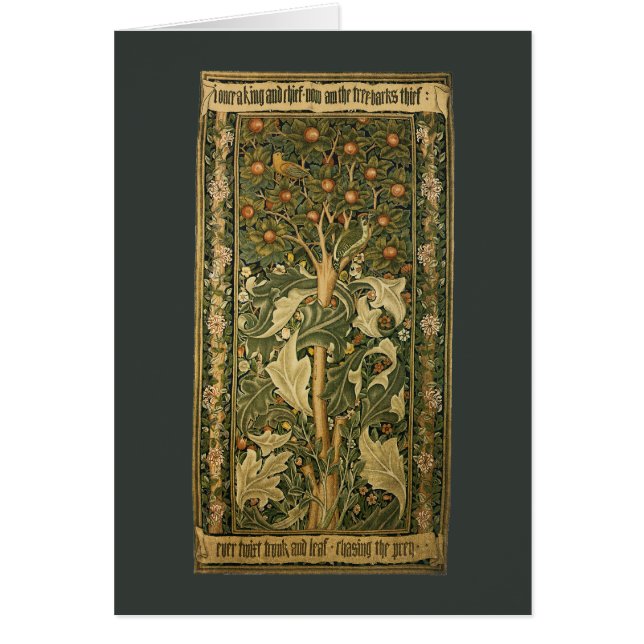 Pájaro carpintero de William Morris, Arte textil v (Frente)