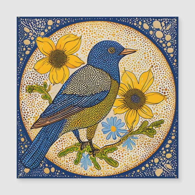 Pájaro colorido (Anverso)