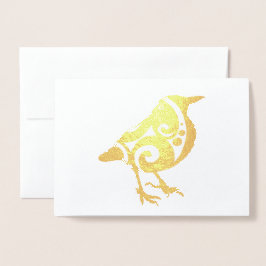 Pájaro Colorido Tarjeta Real de Texto Personalizad