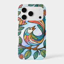 Pájaro con fondo azul