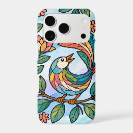 Pájaro con fondo azul