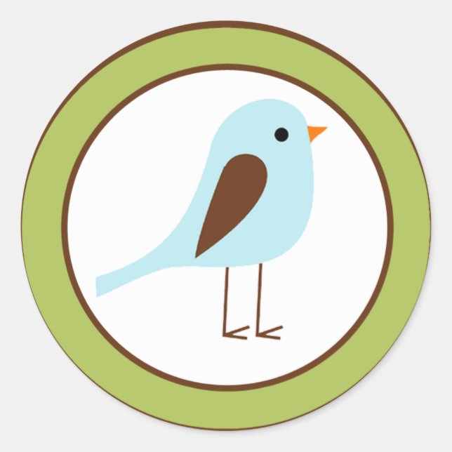 Pájaro de amigos Sello para sobres Woodland de 20  (Anverso)