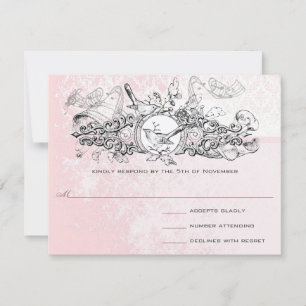 Pájaro de Amor Rosa Rollo Musical Monograma RSVP