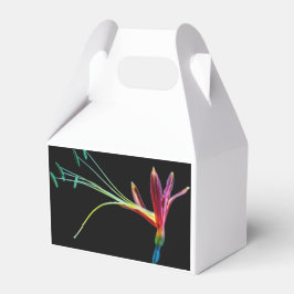 Pájaro de cajas de favores paraísos