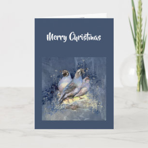 Pájaro de codorniz de California de Navidad tradic