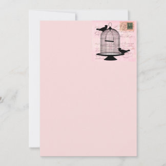 Pájaro de color rosa