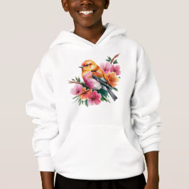 Pájaro de flor rosa