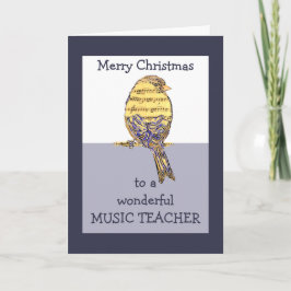 Pájaro de la nota de la música del profesor de