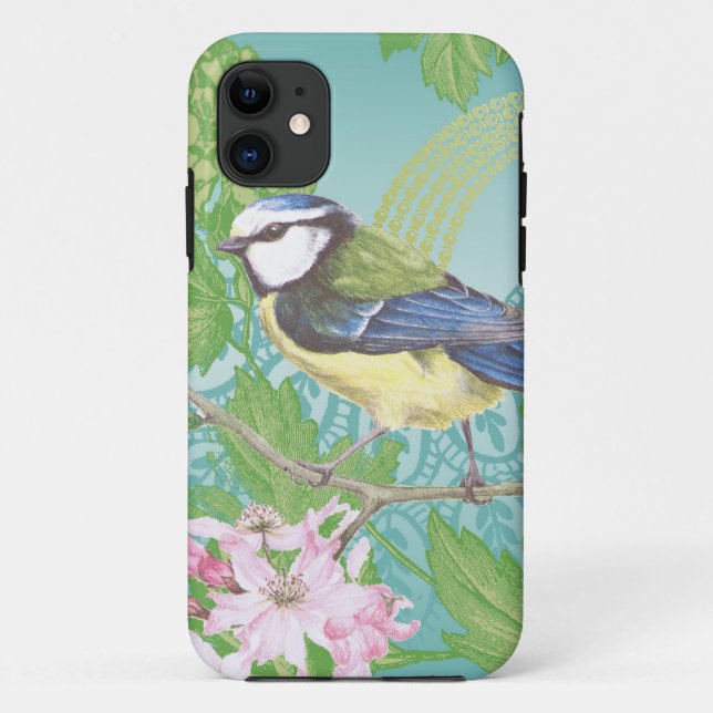 Pájaro de moda para fundas para iPhone 5 (Reverso)