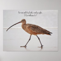 Pájaro de playa y arte biblia verso