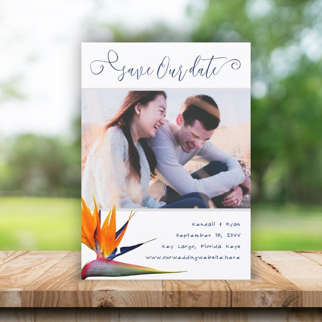 Pájaro del paraíso salve nuestra Invitación de fec (Subido por el creador)