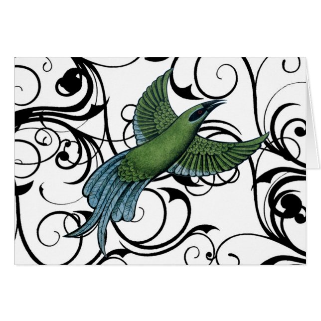 Pájaro del vintage (Anverso (Horizontal))