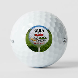 Pájaro en mano - divertido dicho de pelota de golf