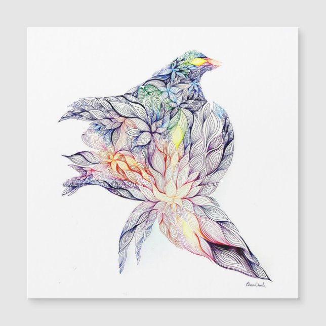Pájaro en su nido (Anverso)