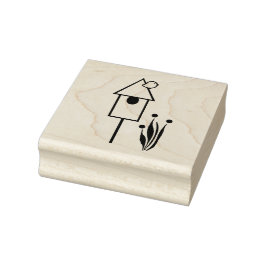 Pájaro en un sello de arte maderero de Birmania