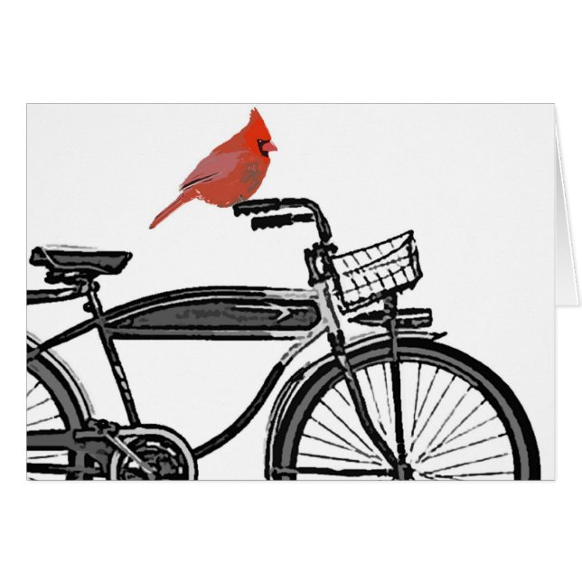 Pájaro en una bici (Anverso (Horizontal))