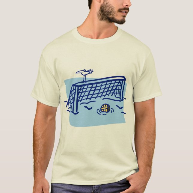Pájaro en una meta del water polo (Anverso)
