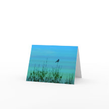 Pájaro en una tarjeta de silueta de árbol