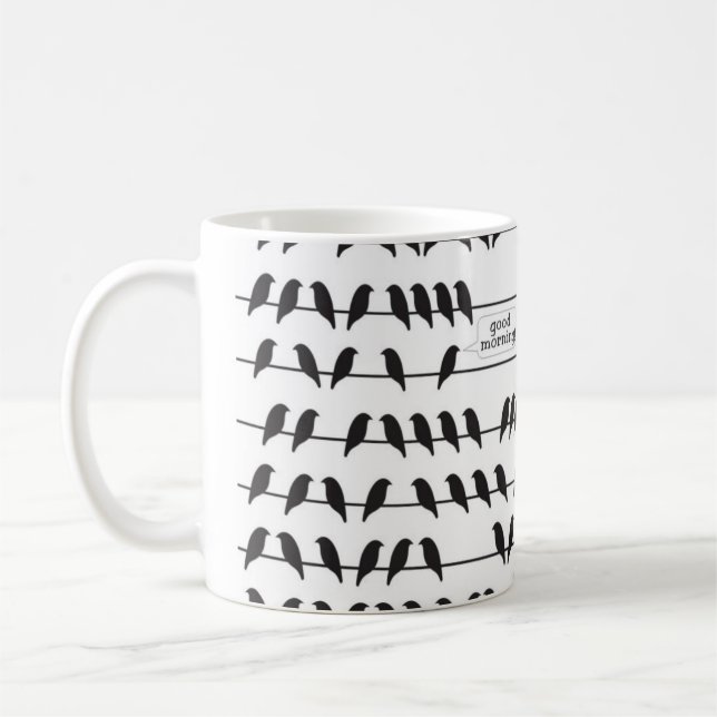 pájaro en una taza del alambre (Izquierda)