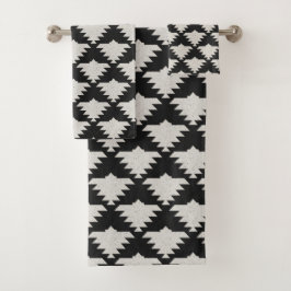 Pájaro geométrico tribal vintage | Boho negro y ma