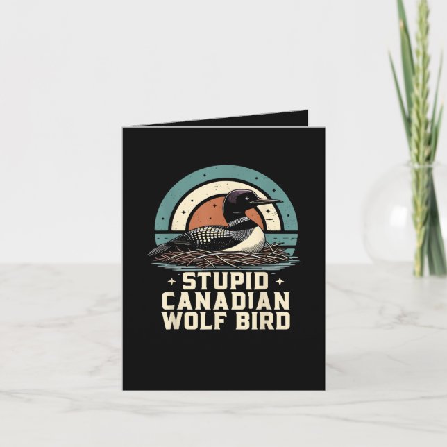 Pájaro Lobo Canadiense Estúpido  (Anverso)