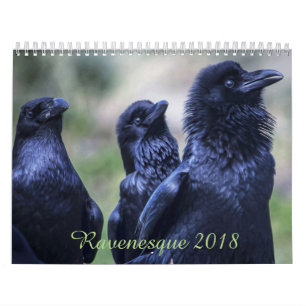 Pájaro mágico 2018 de Ravenesque calendario de 18
