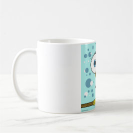 Pájaro negro taza blanca clásica de 11 onzas