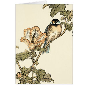 Pájaro oriental encaramado en rama