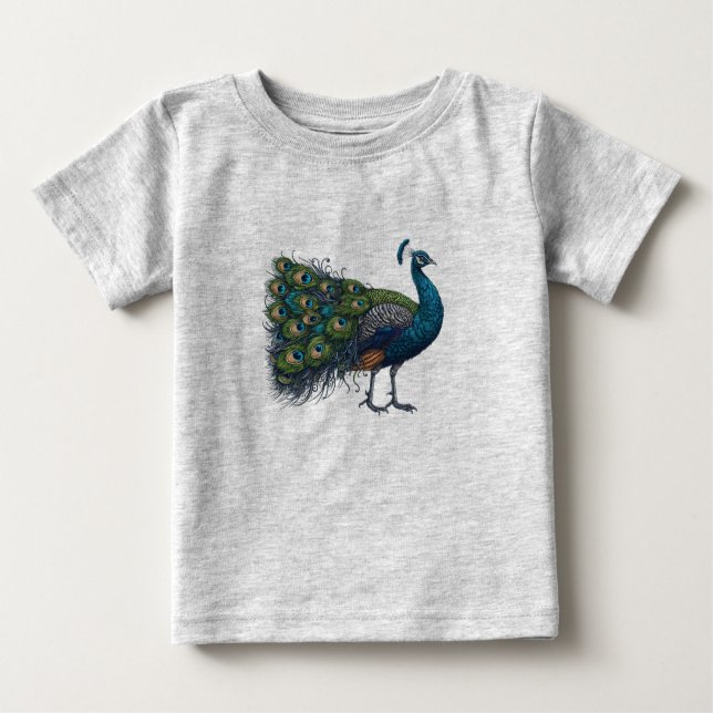 Pájaro pavo bebé Bella camiseta de Jersey (Anverso)