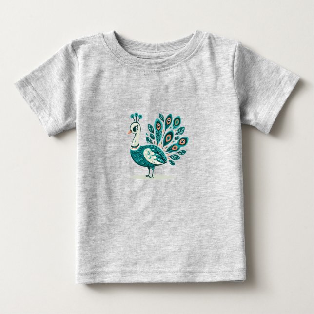 Pájaro pavo bebé Bella camiseta de Jersey (Anverso)