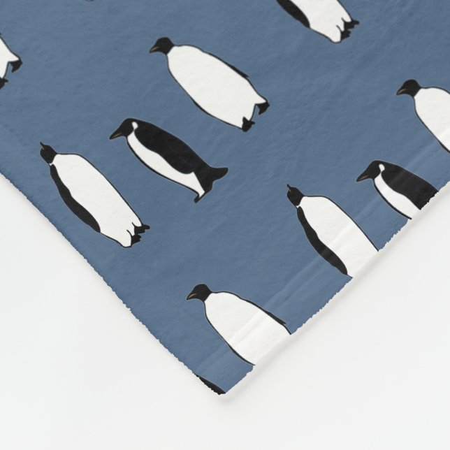 Pájaro Pingüino Azul Animal Antártico Polar (Esquina)