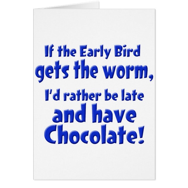 Pájaro temprano (Frente)