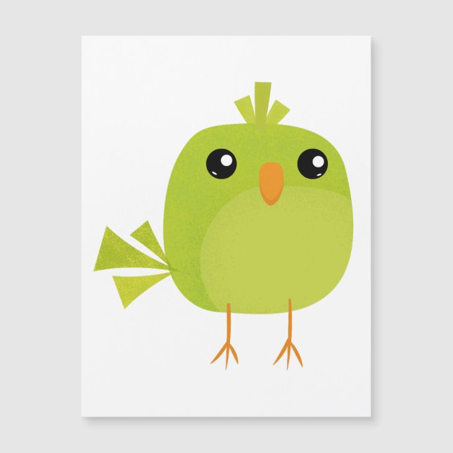 Pájaro Verde Dibujos Animados   (Anverso)