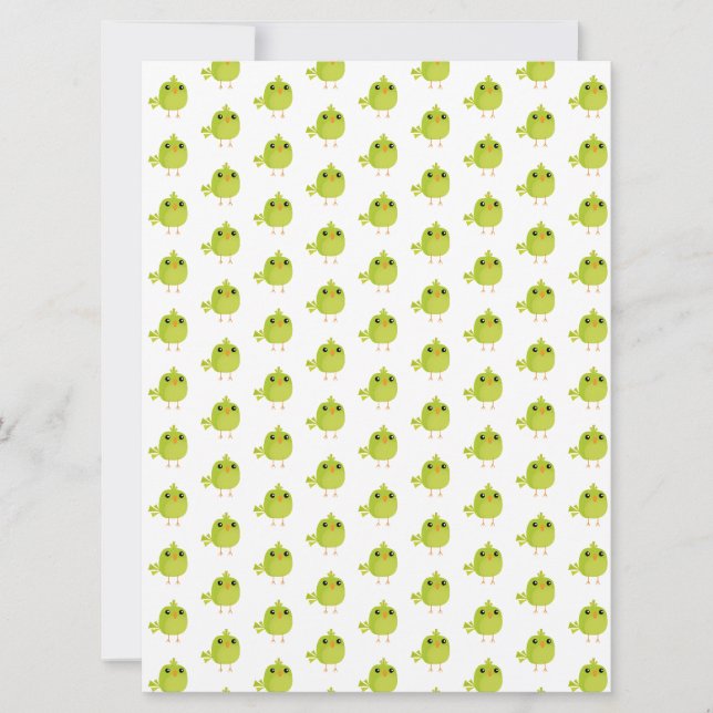 Pájaro Verde Dibujos Animados   (Anverso)