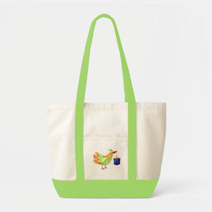 Pájaro y regalo, bolsa