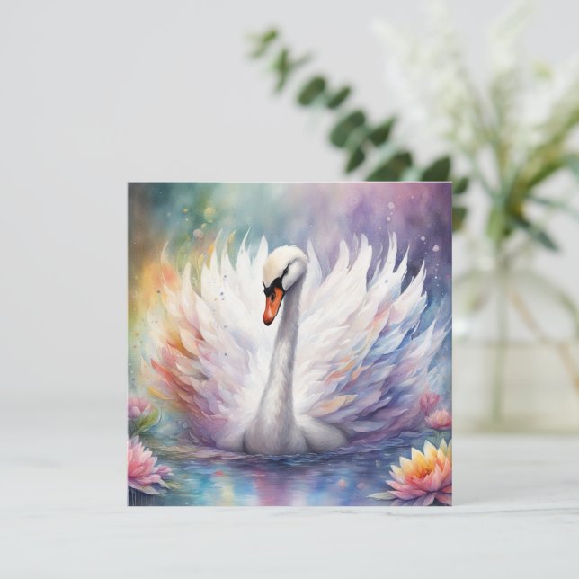 Pájaros Arcoíris Cisne 1 (Anverso de pie)