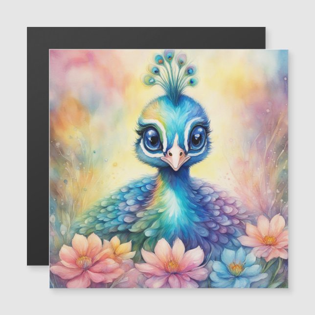 Pájaros arcoiris Peacock 1 (Anverso/Reverso)