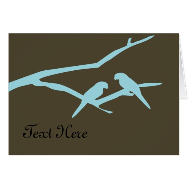 Pájaros azules de encargo (Anverso (Horizontal))