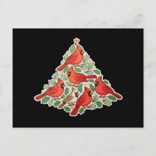Pájaros Cardenales Árbol de Navidad Xmas Vacacione