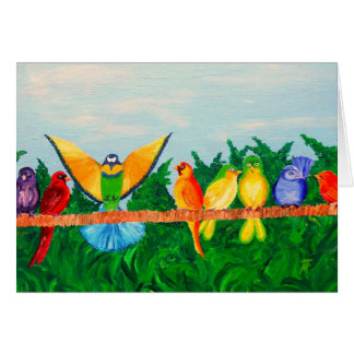 Pájaros coloridos