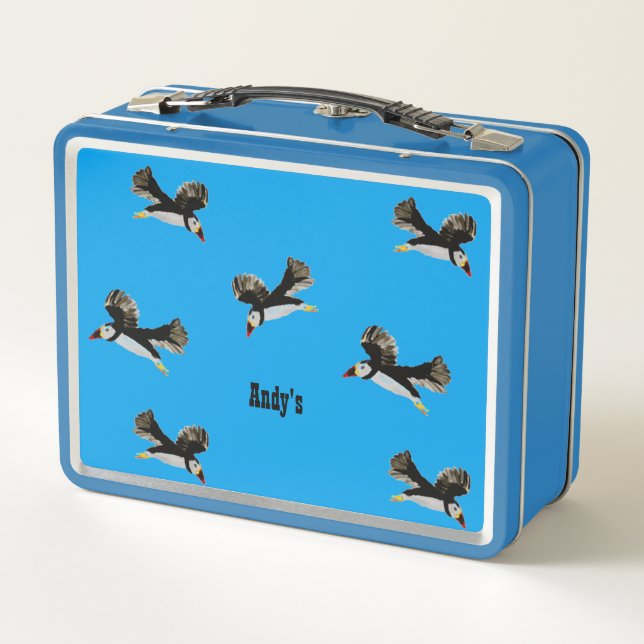 Pájaros de aleta volando diversión personalizada (Reverso)