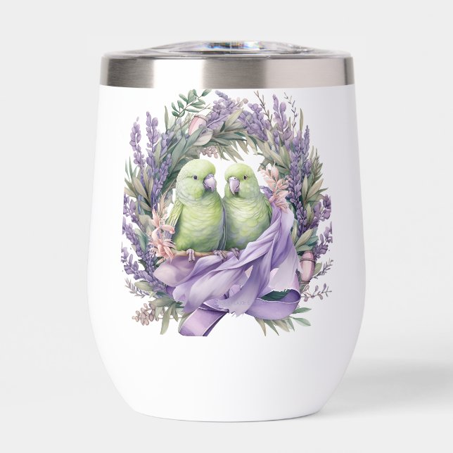 Pájaros de Amor Lavanda (Frente)