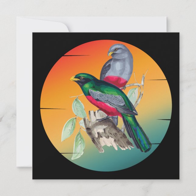 Pájaros de amor vintage (Anverso)